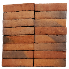 Konstruktion bygget af Matzen tegl's: Mørkerød med spil, fuge: Grå/Gråhvid