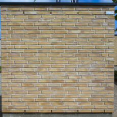 Konstruktion bygget af Egernsund Wienerberger's: Guldokker, fuge: Gråhvid/Beige